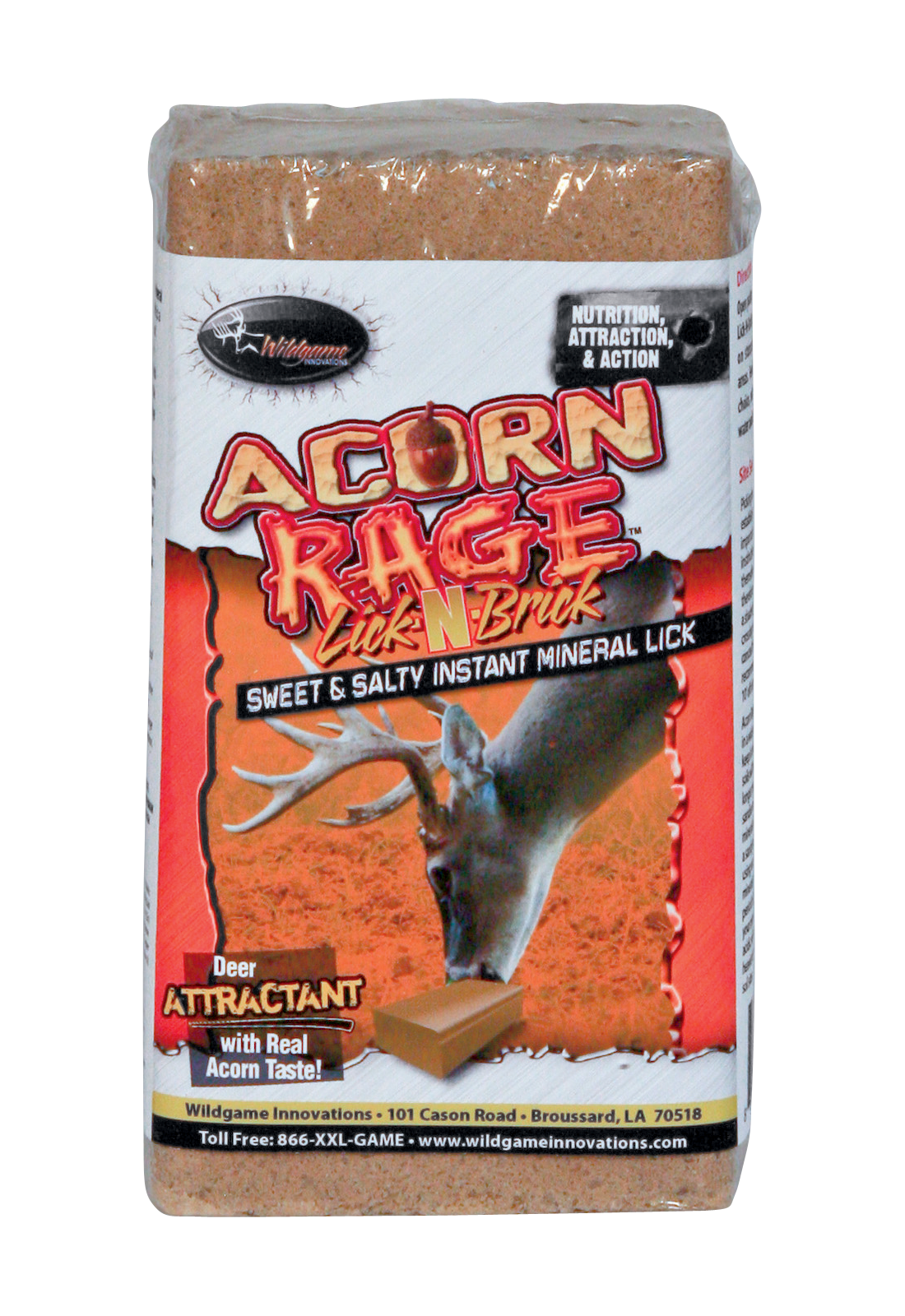 Wildgame Innovations Acorn Rage LickNBrick Mineral Block Deer